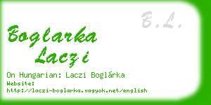 boglarka laczi business card