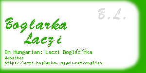 boglarka laczi business card